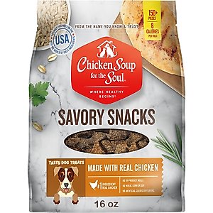 Chicken Soup for the Soul Savory Snacks Chicken Dog Treats, 16-oz bag