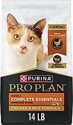 Purina Pro Plan Adult Shredded Blend Chicken & Rice Formula Dry Cat Food, 14-lb bag