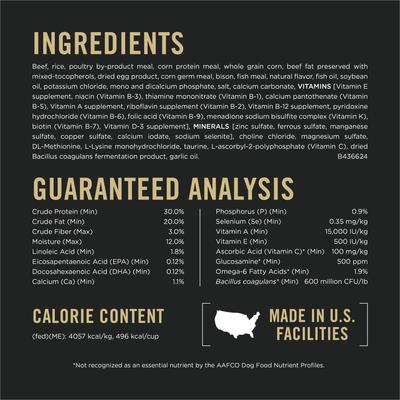 Show full view: Purina Pro Plan Sport Performance All Life Stages High-Protein 30/20 Beef & Bison Formula Dry Dog Food, 33-lb bag slide 7 of 11