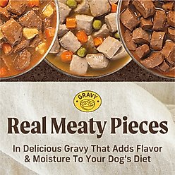 Merrick Chunky Recipes Grain-Free Wet Dog Food Variety Pack, 12.7-oz can, case of 12 slide 2 of 8