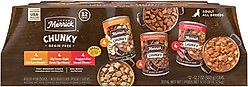 Merrick Chunky Recipes Grain-Free Wet Dog Food Variety Pack, 12.7-oz can, case of 12