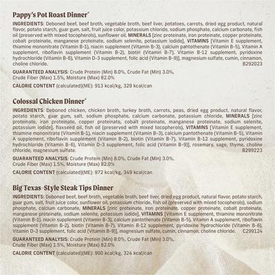 Show full view: Merrick Chunky Recipes Grain-Free Wet Dog Food Variety Pack, 12.7-oz can, case of 12 slide 7 of 11