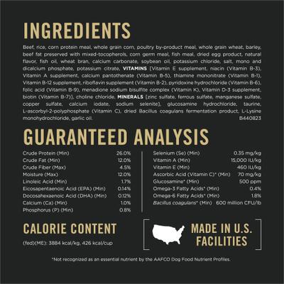 Show full view: Purina Pro Plan Specialized Beef & Rice Formula High Protein Large Breed Dry Dog Food, 18-lb bag slide 7 of 12