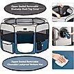 Show in main carousel: Petsfit Portable Waterproof Bottom Dog Playpen with Zipper Removable Mesh Top Cover, Blue, Large: 45.5 x 45.5 x 28.5-in slide 5 of 10