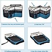 Show in main carousel: Petsfit Portable Waterproof Bottom Dog Playpen with Zipper Removable Mesh Top Cover, Blue, Large: 45.5 x 45.5 x 28.5-in slide 3 of 10
