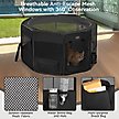Show in main carousel: Petsfit Portable Waterproof Bottom Dog Playpen with Zipper Removable Mesh Top Cover, Black, Medium: 36 x 36 x 21-in slide 7 of 10