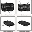 Show in main carousel: Petsfit Portable Waterproof Bottom Dog Playpen with Zipper Removable Mesh Top Cover, Black, Medium: 36 x 36 x 21-in slide 3 of 10