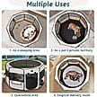 Show in main carousel: Petsfit Portable Waterproof Bottom Dog Playpen with Zipper Removable Mesh Top Cover, Beige, Medium: 36 x 36 x 21-in slide 8 of 10