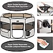 Show in main carousel: Petsfit Portable Waterproof Bottom Dog Playpen with Zipper Removable Mesh Top Cover, Beige, Medium: 36 x 36 x 21-in slide 5 of 10