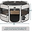 Show in main carousel: Petsfit Portable Waterproof Bottom Dog Playpen with Zipper Removable Mesh Top Cover, Beige, Medium: 36 x 36 x 21-in slide 2 of 10