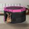 Show in main carousel: Petsfit Portable Waterproof Bottom Dog Playpen with Zipper Removable Mesh Top Cover, Magenta, Large: 45.5 x 45.5 x 28.5-in slide 1 of 11