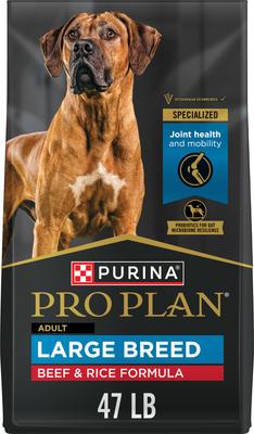 Purina Pro Plan Specialized Beef & Rice Formula High Protein Large Breed Dry Dog Food, 47-lb bag