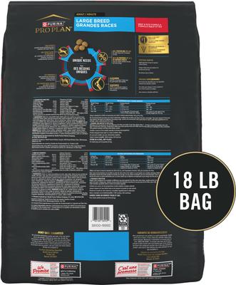 Show full view: Purina Pro Plan Specialized Beef & Rice Formula High Protein Large Breed Dry Dog Food, 18-lb bag slide 3 of 12