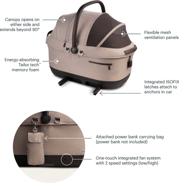 Tavo Pets Maeve iso6X Wind Dog & Cat Car Seat & Roscoe Trek Stroller