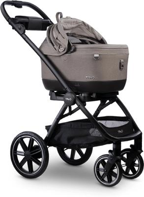 Show full view: Tavo Pets Maeve iso5X Wind Dog & Cat Car Seat & Roscoe Trek Stroller, Merle/Black slide 6 of 10