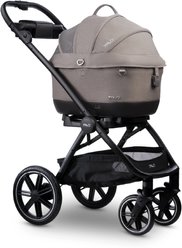 Tavo Pets Maeve iso5X Wind Dog & Cat Car Seat & Roscoe Trek Stroller, Merle/Black