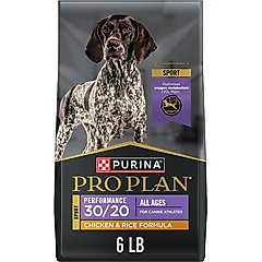 Purina Pro Plan Sport Performance All Life Stages High-Protein 30/20 Chicken & Rice Formula Dry Dog Food, 6-lb bag