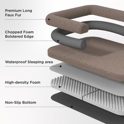 Show full view: Bedsure Foldable Human Size Giant Dog Bed for Adults, XX-Large, Camel slide 3 of 10