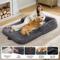 Show in main carousel: Bedsure Foldable Human Size Giant Dog Bed for Adults, XX-Large, Dark Grey slide 5 of 10