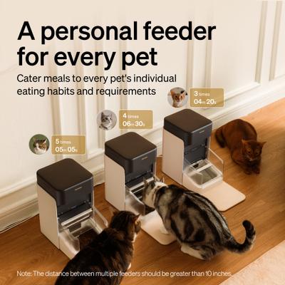 Show full view: Petlibro One RFID Automatic WiFi App Controlled Cat Feeder with Collar Tag, 3-L, Beige slide 2 of 10