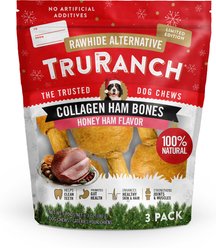 TruRanch Holiday Honey Baked Ham Dog Treats, 3 count