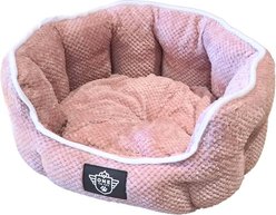 One for Pets Snuggle Dog Bed, Pink, Large