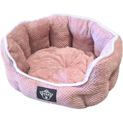 One for Pets One for Pets Snuggle Dog Bed, Pink, Large