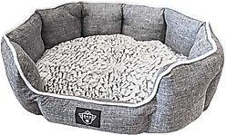 One for Pets Snuggle Dog Bed, Gray, Small