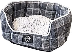One for Pets Snuggle Dog Bed, Checkered, Small