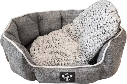 Show full view: One for Pets Snuggle Dog Bed, Gray, Large slide 4 of 8