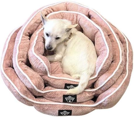 Show full view: One for Pets Snuggle Dog Bed, Blue, Small slide 7 of 8