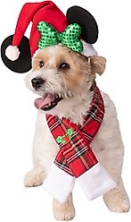 Rubie's Costume Company Christmas Minnie Mouse Holiday Dog & Cat Accessory Set, Medium/Large slide 1 of 2