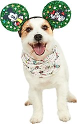 Rubie's Costume Company Christmas Mickey Mouse Dog & Cat Holiday Accessory Set, Medium/Large