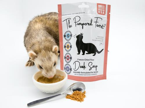 Show full view: The Pampered Ferret Dook Soup Complete Freeze-Dried Raw Ferret Food, 2-oz bag slide 7 of 10