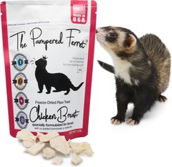 The Pampered Ferret Freeze-Dried Raw Chicken Breast Ferret Treats, 1-oz bag slide 2 of 9