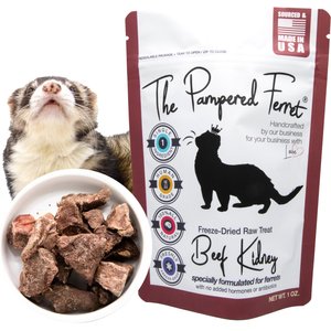 The Pampered Ferret Freeze-Dried Raw Beef Kidney Ferret Treats, 1-oz bag