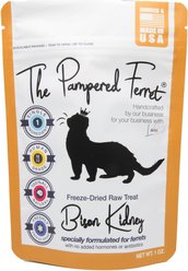 The Pampered Ferret Freeze-Dried Raw Bison Kidney Ferret Treats, 1-oz bag