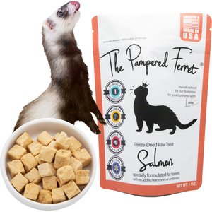 The Pampered Ferret Freeze-Dried Raw Salmon Ferret Treats, 1-oz bag