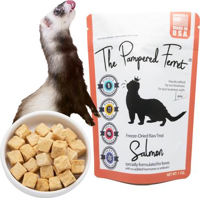 Show full view: The Pampered Ferret Freeze-Dried Raw Salmon Ferret Treats, 1-oz bag slide 3 of 8