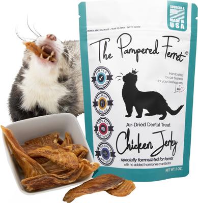 Show full view: The Pampered Ferret Chicken Breast Jerky Ferret Treats, 2-oz bag slide 9 of 9