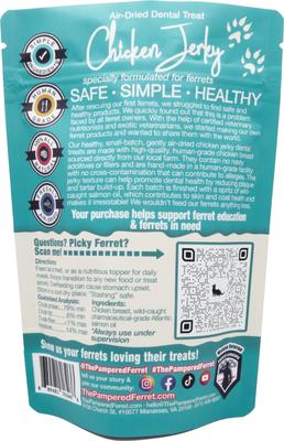 Show full view: The Pampered Ferret Chicken Breast Jerky Ferret Treats, 2-oz bag slide 8 of 9