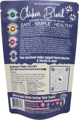 Show full view: The Pampered Ferret Chicken Blend Jerky Ferret Treats, 2-oz bag slide 5 of 5