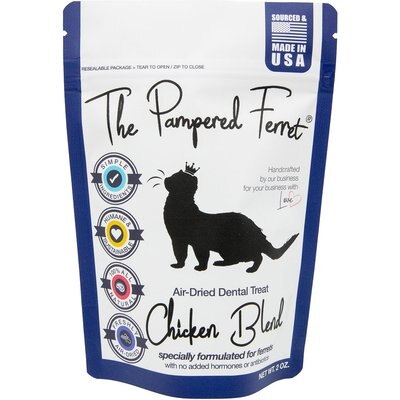 The Pampered Ferret The Pampered Ferret Chicken Blend Jerky Ferret Treats, 2-oz bag