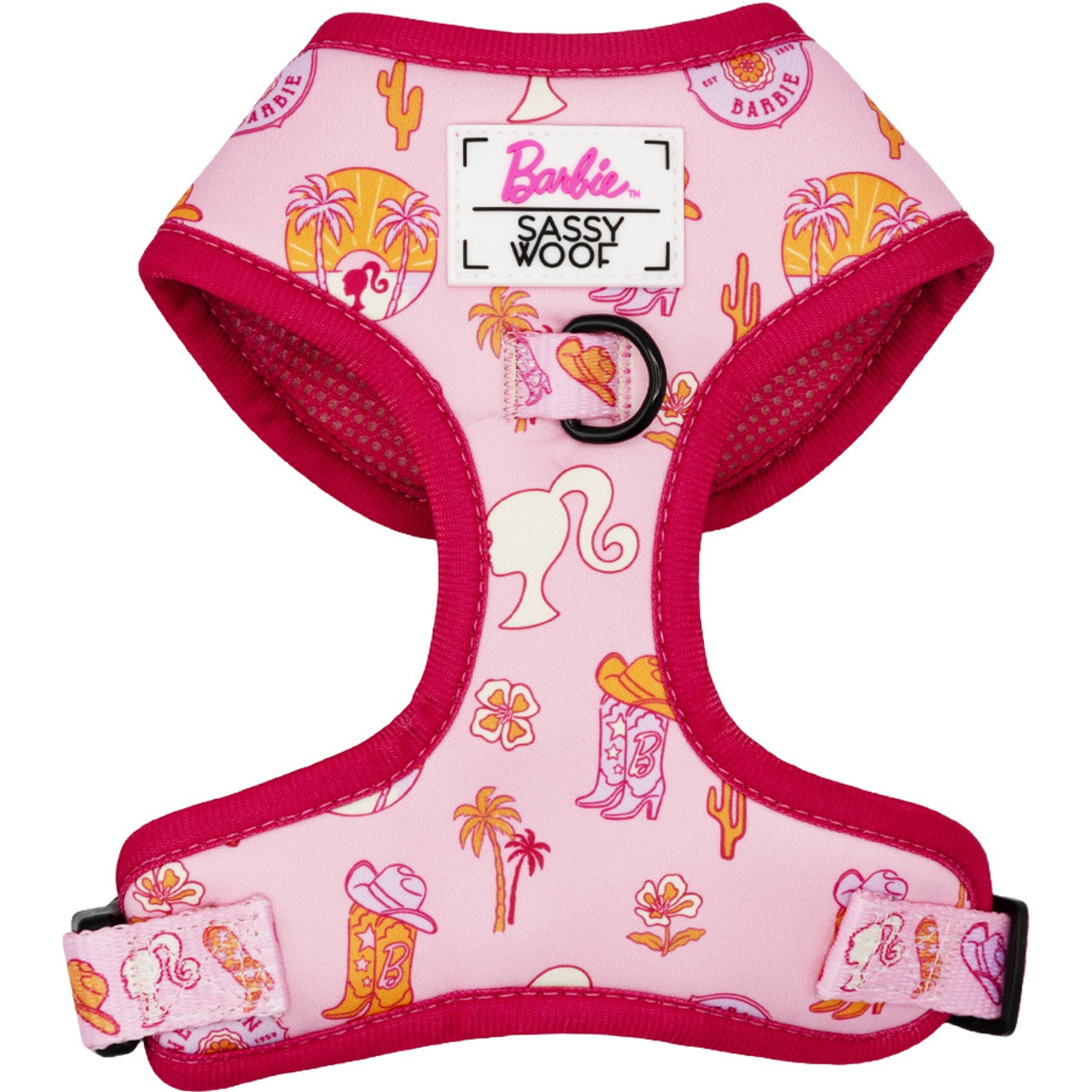 Sassy Woof Western Barbie Adjustable Dog Harness, X-Large: 24 to 35-in chest