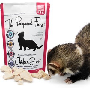 The Pampered Ferret Freeze-Dried Raw Chicken Breast Ferret Treats, 1-oz bag