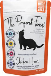 The Pampered Ferret Freeze-Dried Raw Chicken Heart Ferret Treats, 1-oz bag