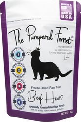 The Pampered Ferret Freeze-Dried Raw Beef Heart Ferret Treats, 1-oz bag