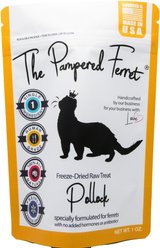 The Pampered Ferret Freeze-Dried Raw Pollock Ferret Treats, 1-oz bag