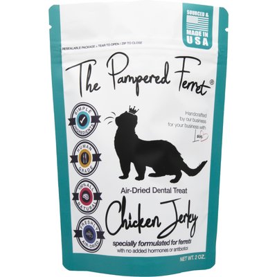 The Pampered Ferret The Pampered Ferret Chicken Breast Jerky Ferret Treats, 2-oz bag