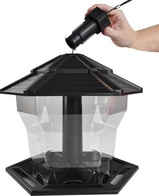 Show full view: Pennington Earth Smart Recycled EcoGazebo Bird Feeder, Black slide 4 of 12